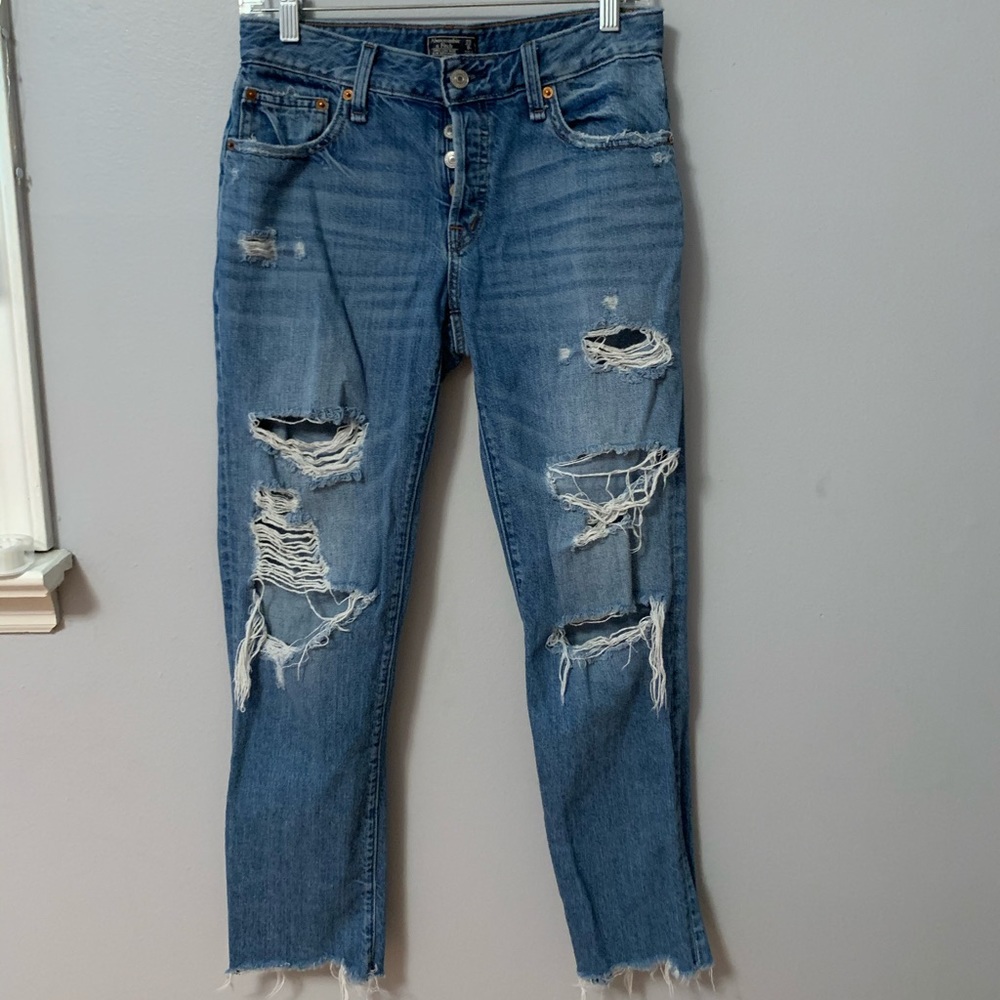 distressed jeans